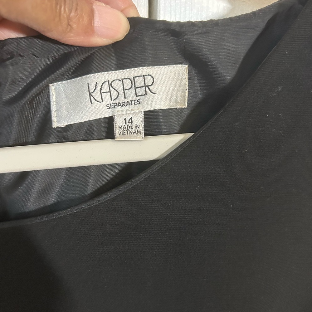 Kasper Elegant Black Mini Dress - Picture 3 of 5